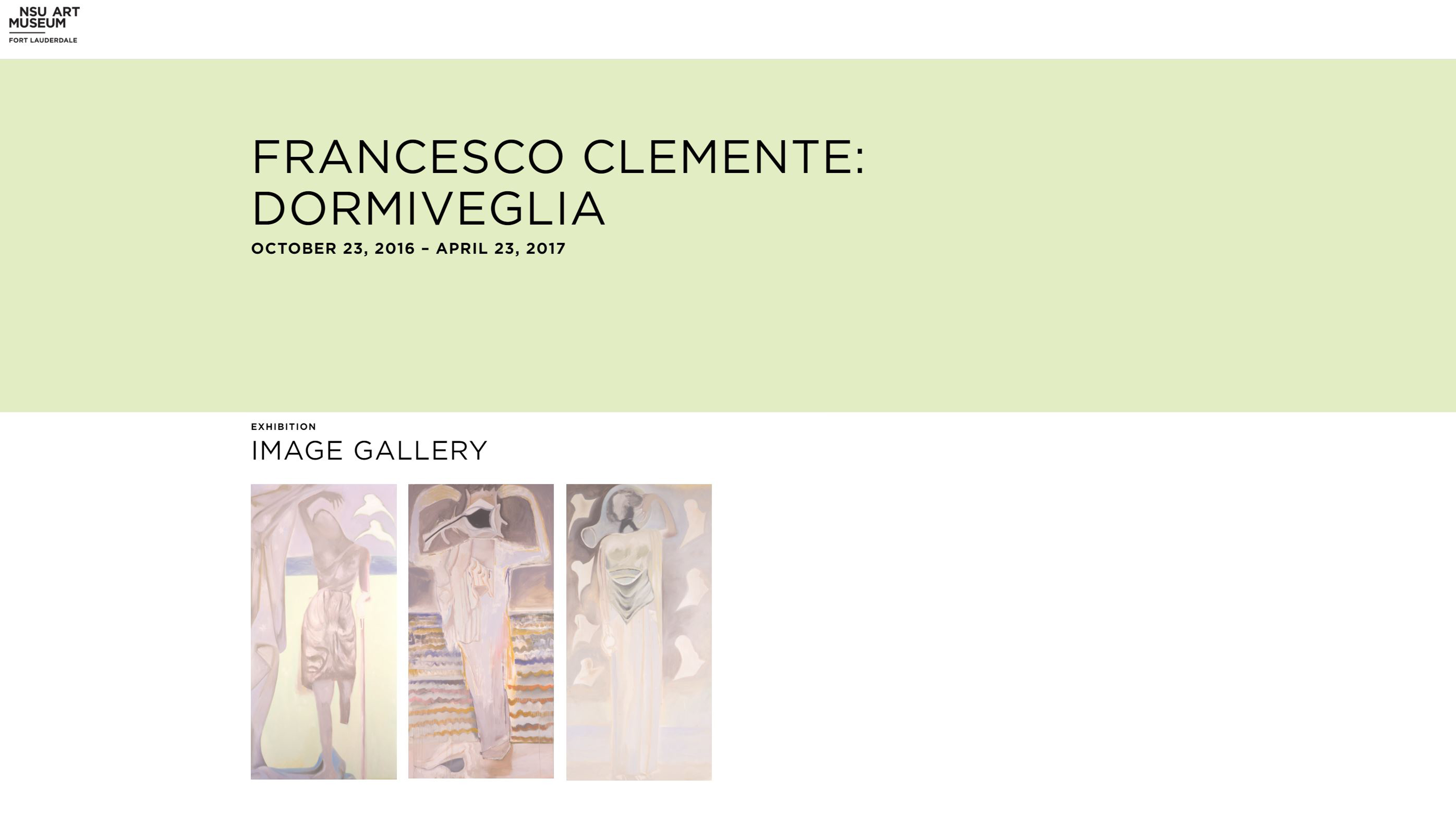 Francesco Clemente at NSU Art Museum Fort Lauderdale