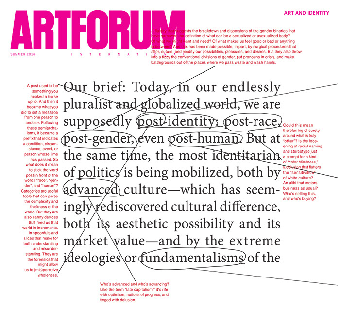 Barbara Kruger in Artforum