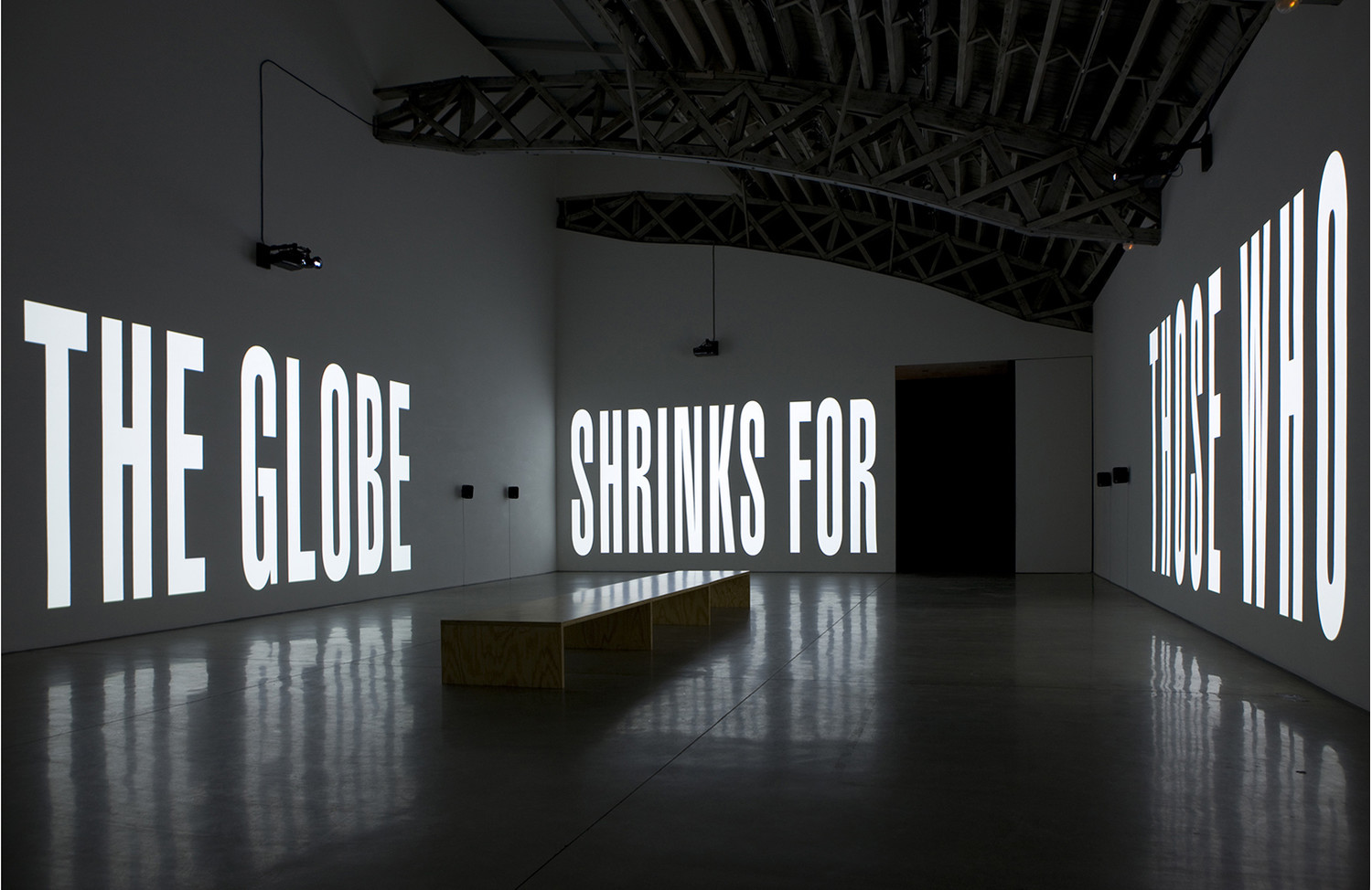 Barbara Kruger still from The Globe Shrinks - View 2