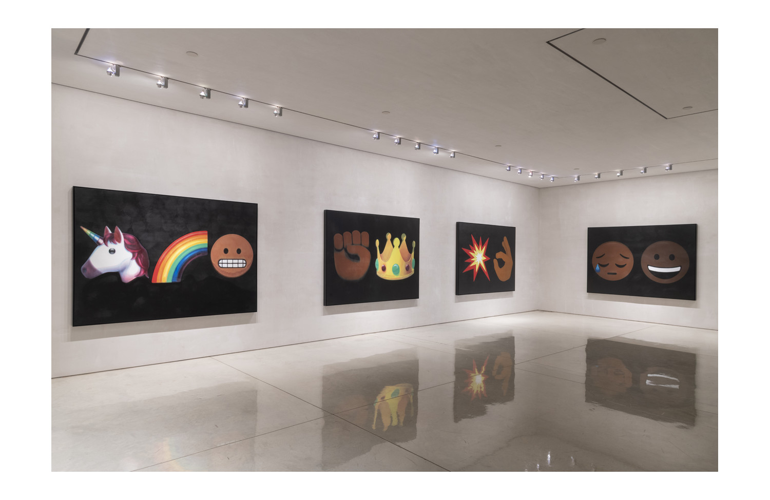 Derrick Adams Floater 83 - INSTALLATION: Mary Boone Gallery, New York. March, 2019.