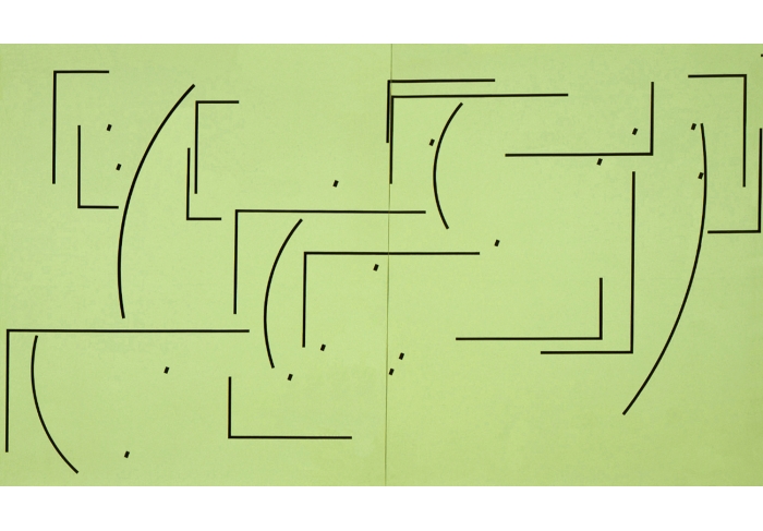 Barry Le Va Sections, Segments, Center Points (of Areas)