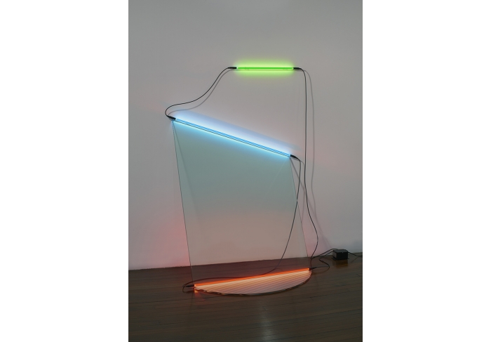 Keith Sonnier Neon Wall Slant