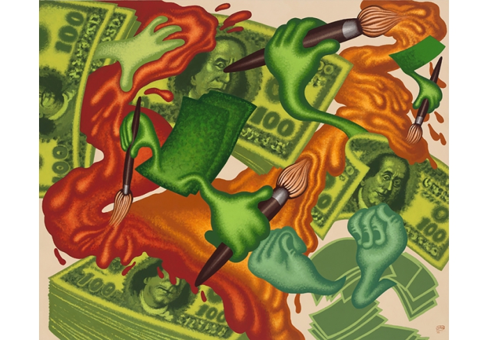Peter Saul Art and Money