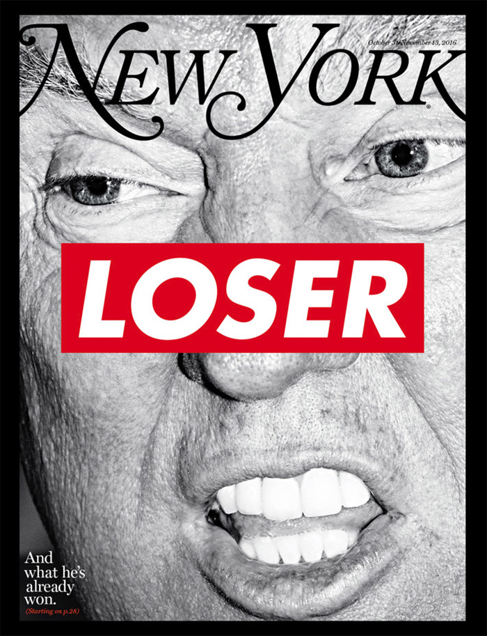 Barbara Kruger Election Issue Cover of New York Magazine
